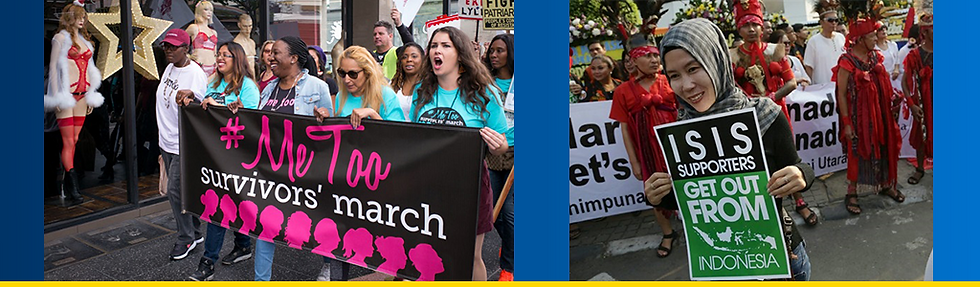 Inequality and security: Women in the West protest abuse in #MeToo movement, and elsewhere, women can also act as the eyes and ears for security in their communities
