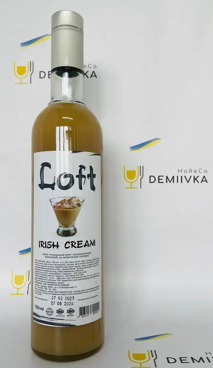 Бутель Loft Irish Cream лікеру Demiivka Horeca