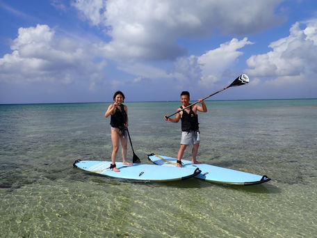 沖縄 サップ+スキンダイビング 本部半島新里