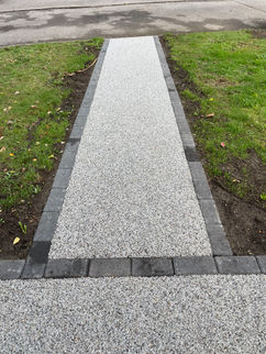 Resin pathway in Poole, Bournemouth, Christchurch, Dorchester, Wareham and Wimborne, Dorset by HyperBuild