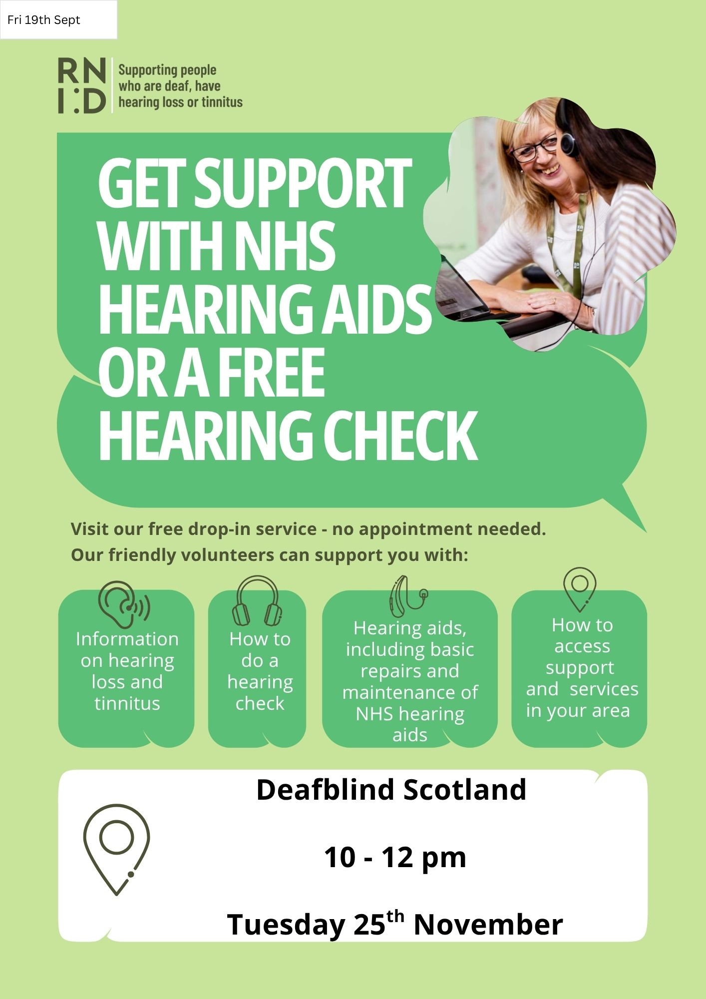 Rehder RNID Hearing Aid Clinic | Deafblind Scotland