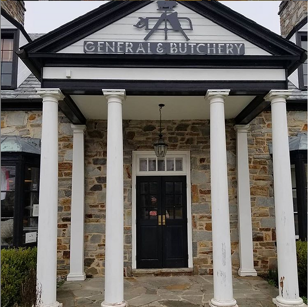 The front entrance of John Brown General and Butchery shop