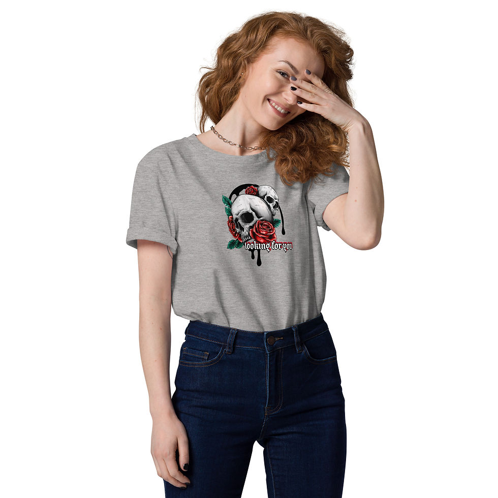 Thumbnail: "looking for you" Unisex organic cotton t-shirt