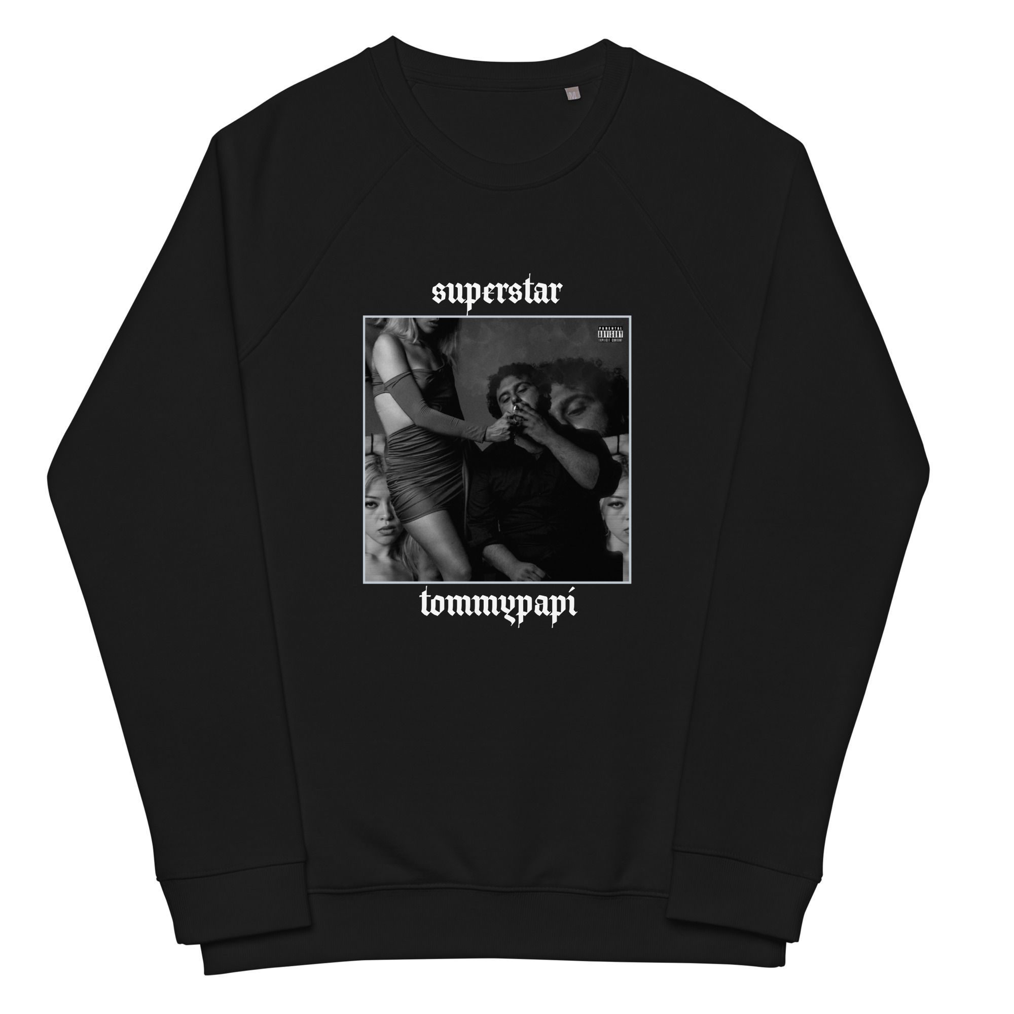 "superstar" Unisex organic raglan sweatshirt