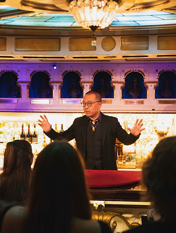 Kemin Zhang performing at Magic Castle Library Bar