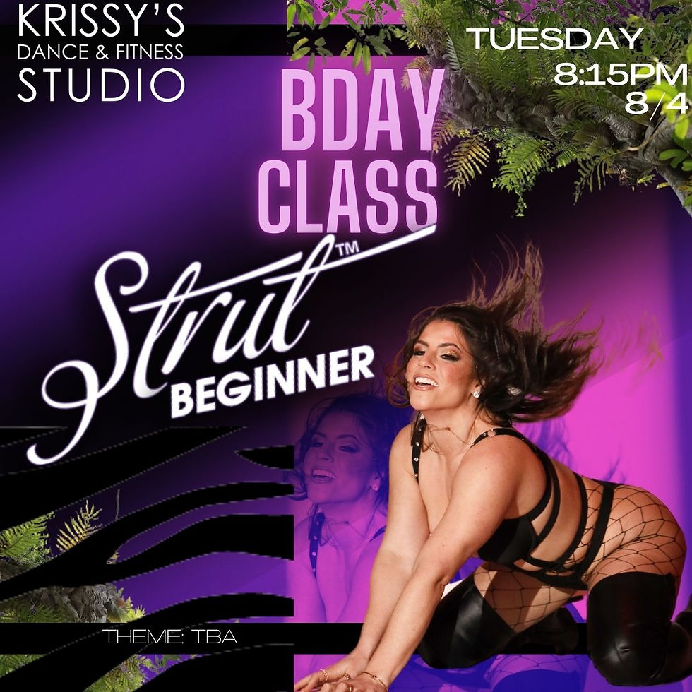 My bday class! Sign up in “calendar” 8:15