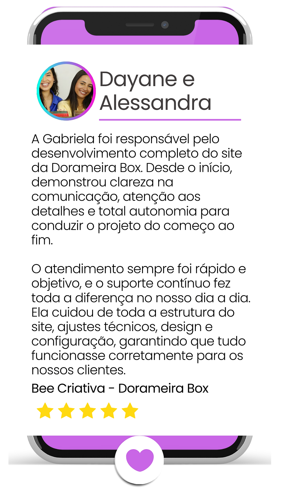 Feedback de cliente para agencia de marketing