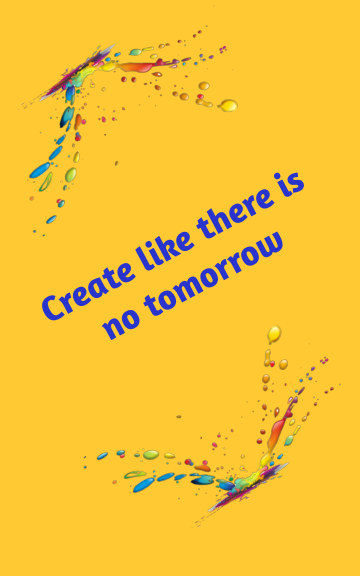 Thumbnail: Journal Sketch book - Create Like there no Tomorrow