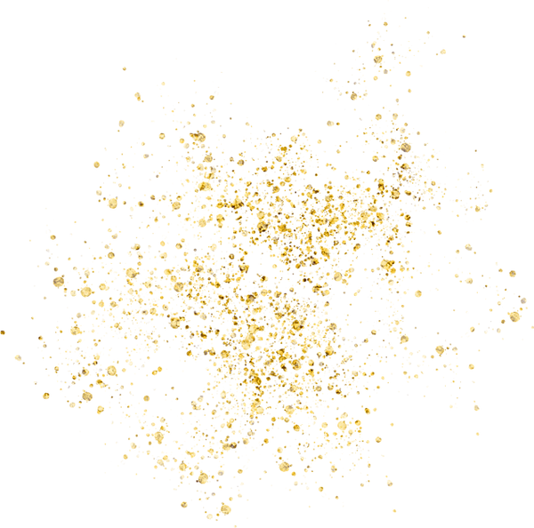 Gold Glitter Spill