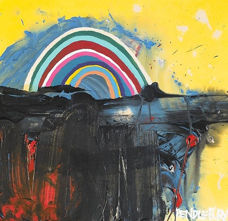 I'M NEW HERE. Aerosol, acrylic, coffee, two sugars and charcoal on canvas. 50X50cm..jpg
