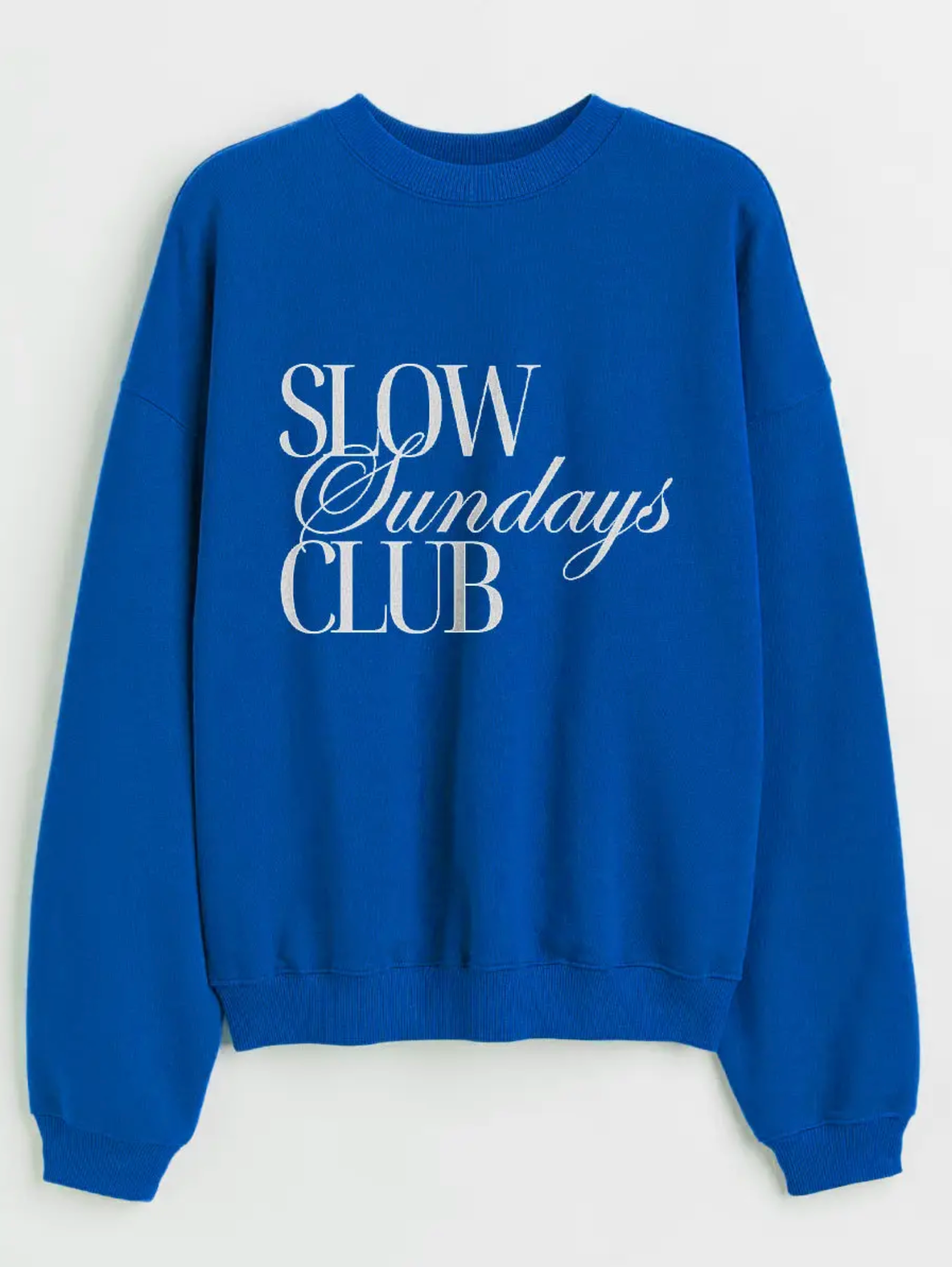 Slow Sundays Club Blue Sweatshirt