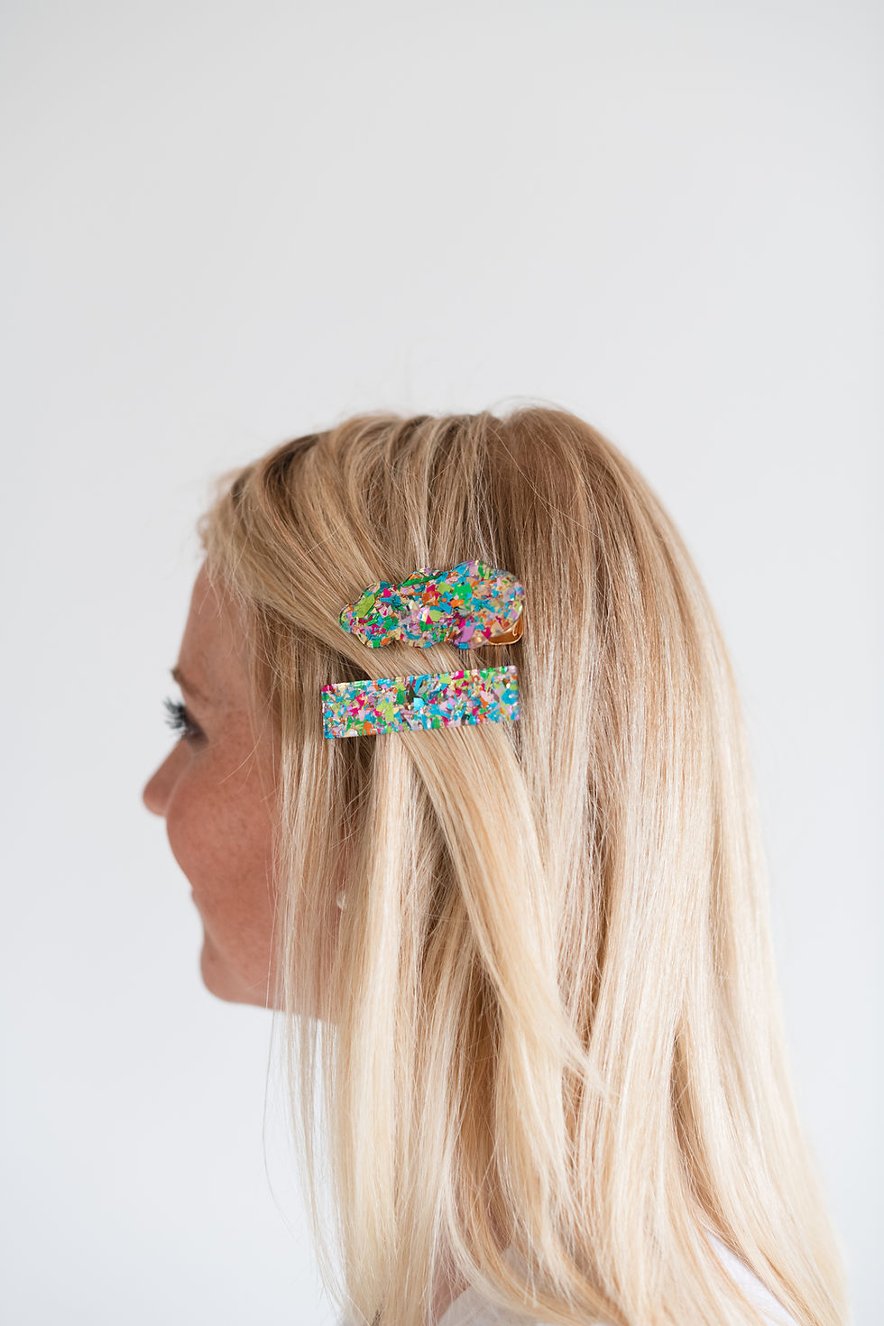 Thumbnail: Colorful Confetti Hair Clip Duo Set
