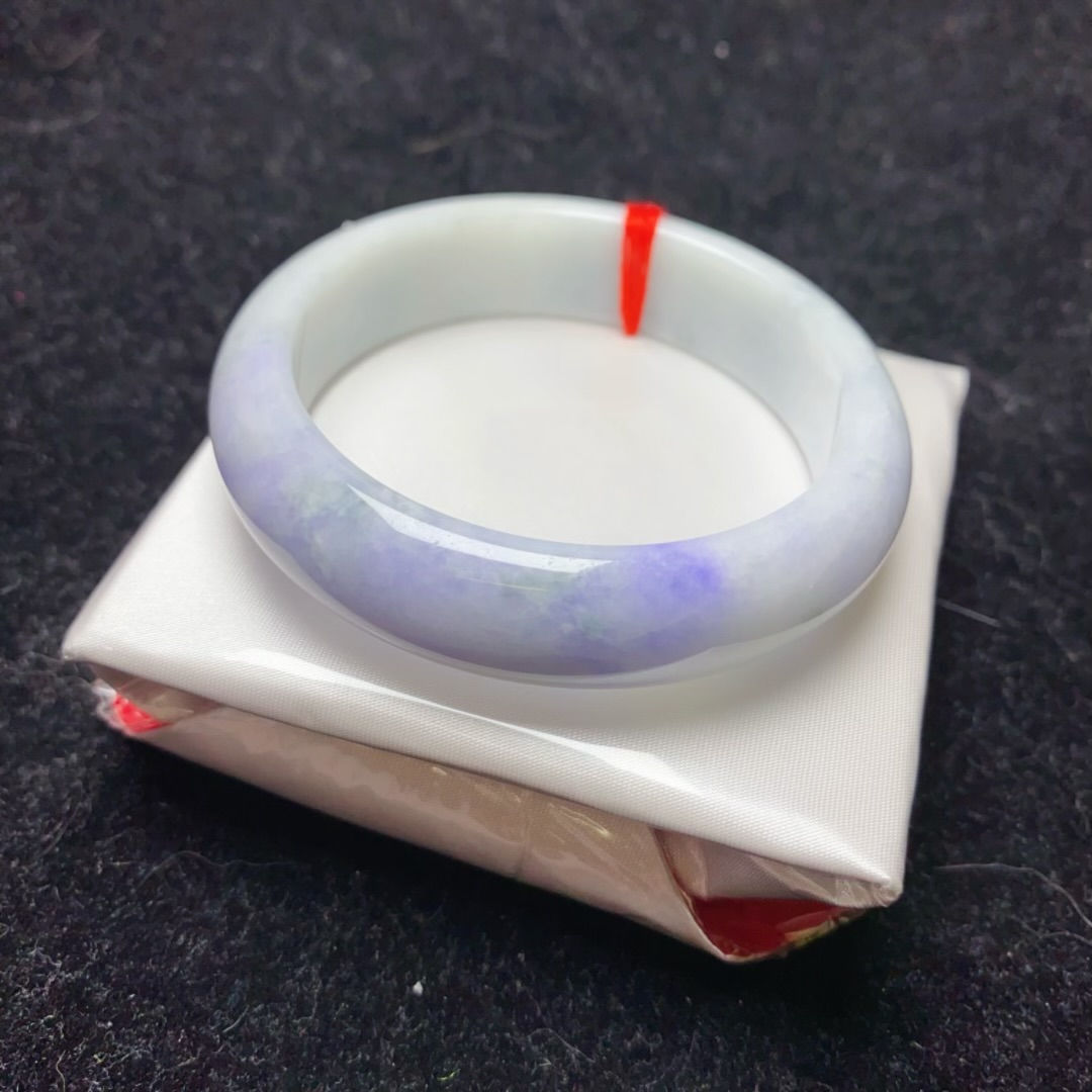 53圈木那濃紫飄花翡翠手鐲(BR73084)