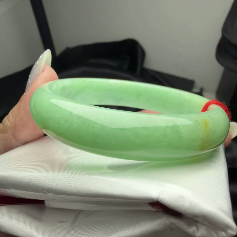Thumbnail: 53圈老坑滿綠翡翠手鐲(BR206229)
