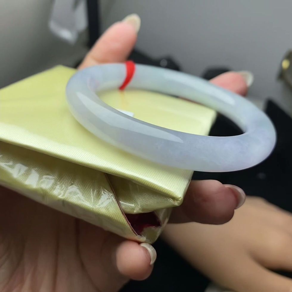 縮圖：54圈糯冰滿色莫迪蘭藍紫翡翠圓條手鐲(BR3425)-基本完美