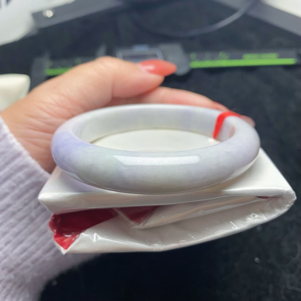 Thumbnail: 54-circle old mine blue-purple jadeite bracelet (BR109814)