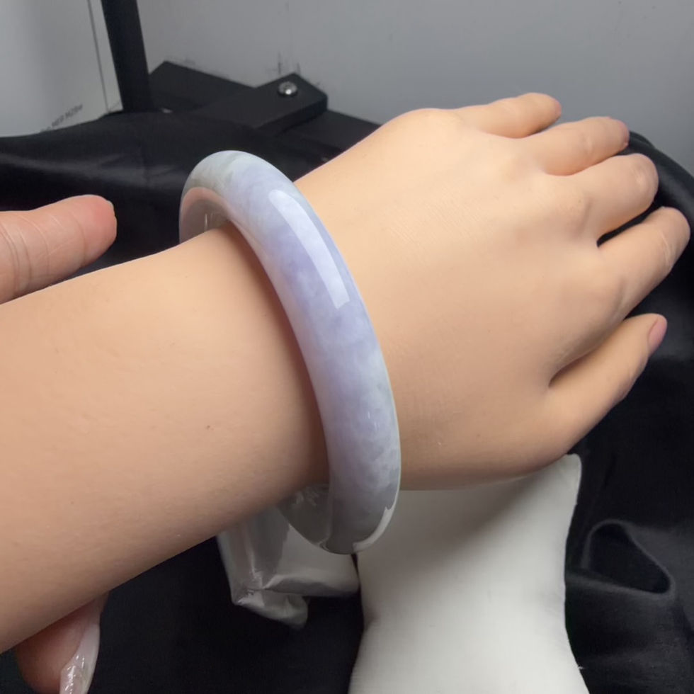 Thumbnail: 56圈好種紫羅蘭翡翠手鐲(BR304077)