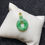 Thumbnail: 18K滿色陽綠平安環翡翠吊墜 PJP6810