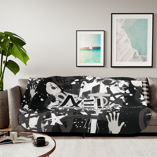 Cozy Sherpa - Axel Raighn Throw Blanket | Axel Raighn