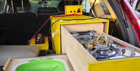 campervan parked in patagonia chile