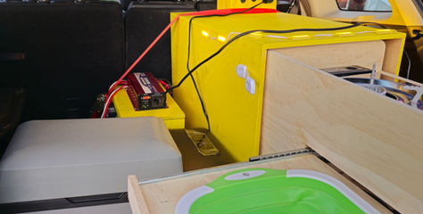 campervan parked in patagonia chile