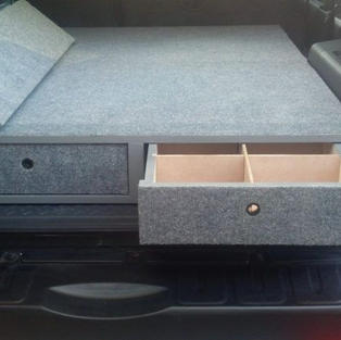SUV drawer bed overlanding
