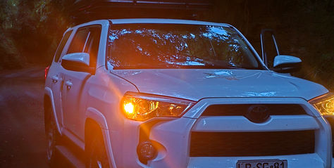 toyota 4runner 4wd camper rentals chile roof top tent solar panel overlanding rig