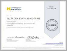 Learning Experience Design: Orientation to the Profession