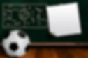 Soccer ball and play strategy drawn on a background chalk board with copy space.jpg