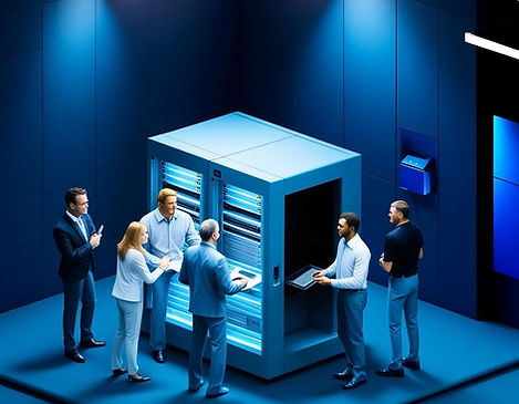 Managed Services, dark and blue lights, People.jpg
