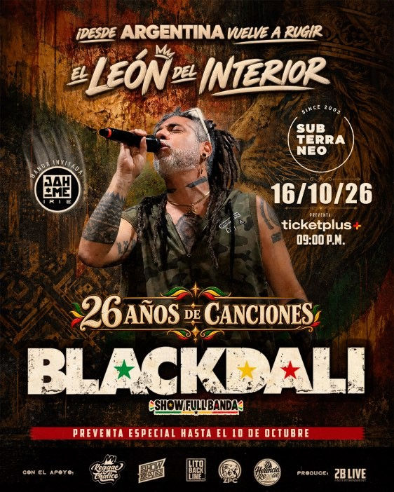 BLACKDALI lleva a Santiago el recorrido de Darío Alturria por el reggae en español