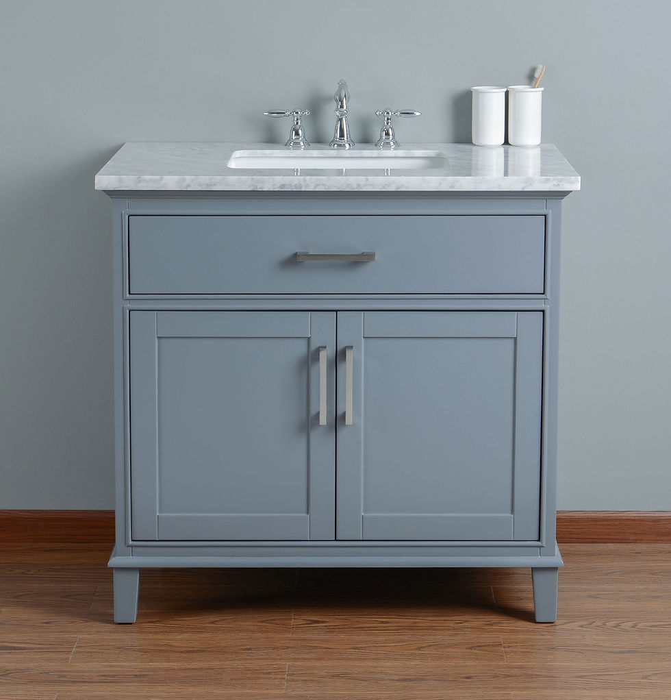 Thumbnail: Leigh 36" Grey Single Sink Vanity