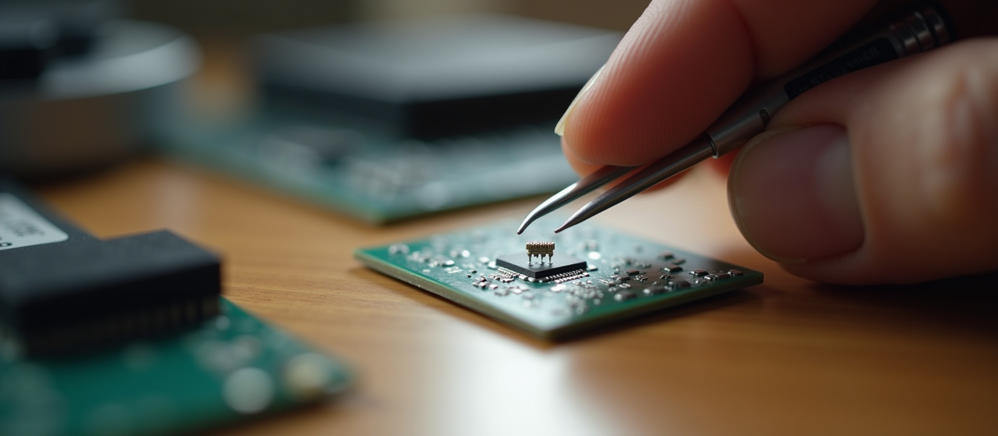 Técnico reparando pantalla de móvil en Alicante