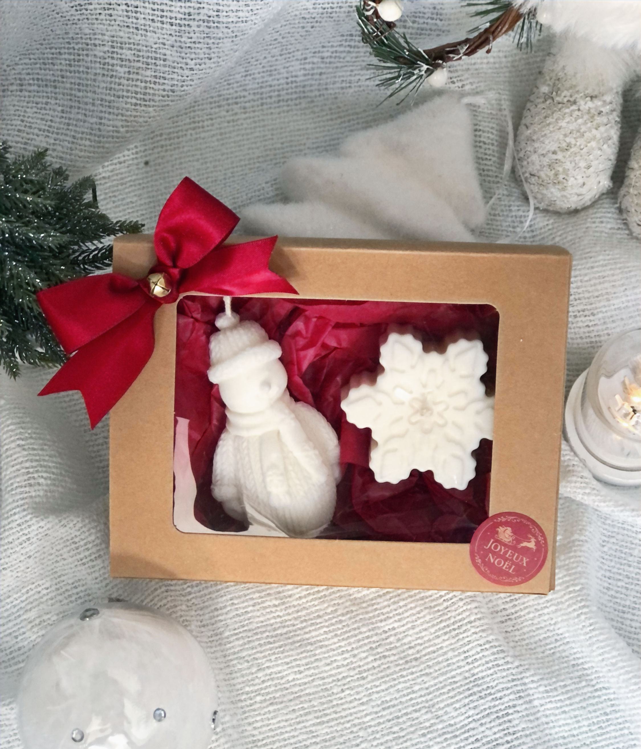 Coffret de Noël "Flocon & Bonnet"