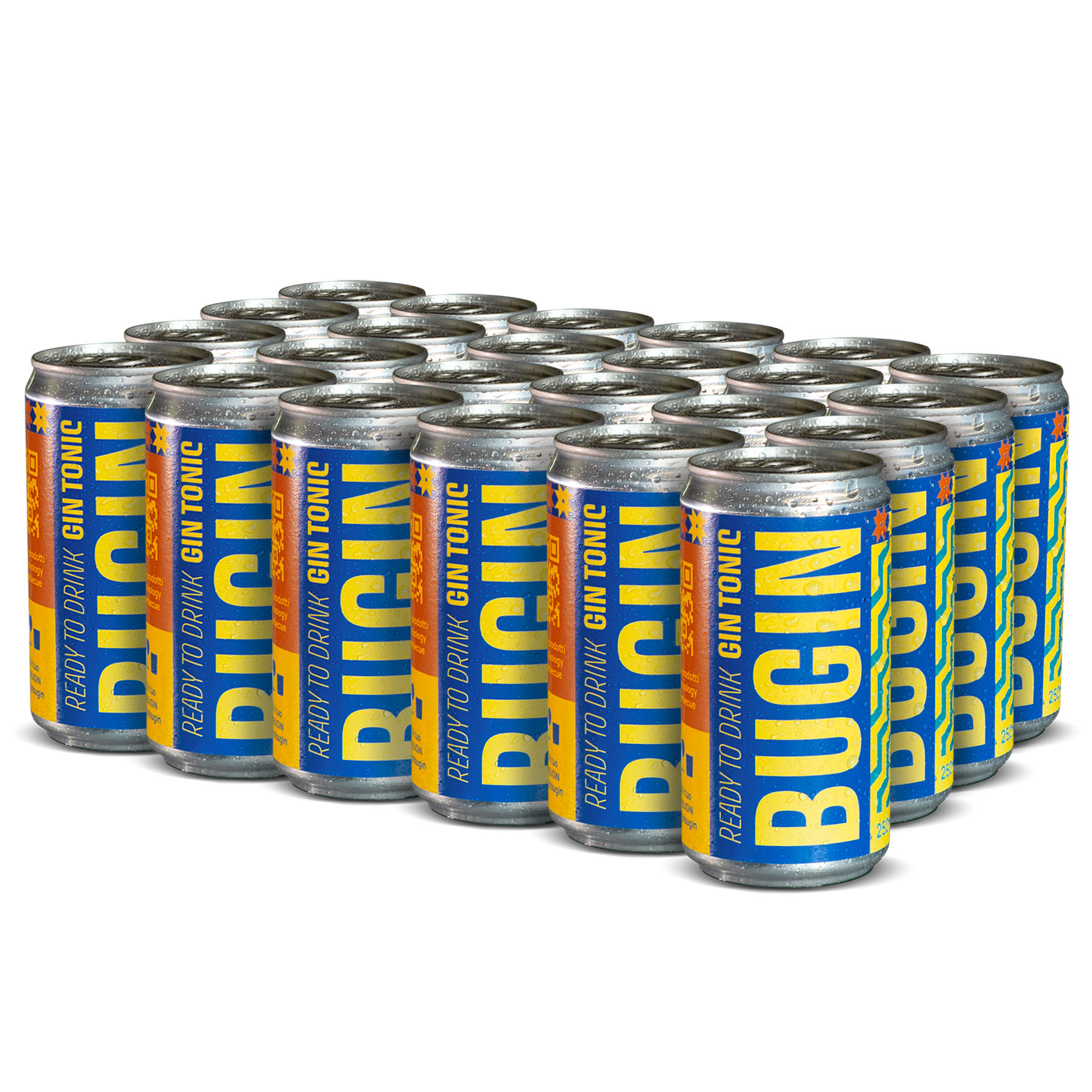 Gin Tonic BUGIN lattina Ready To Drink premium italiano per grigliate e feste
