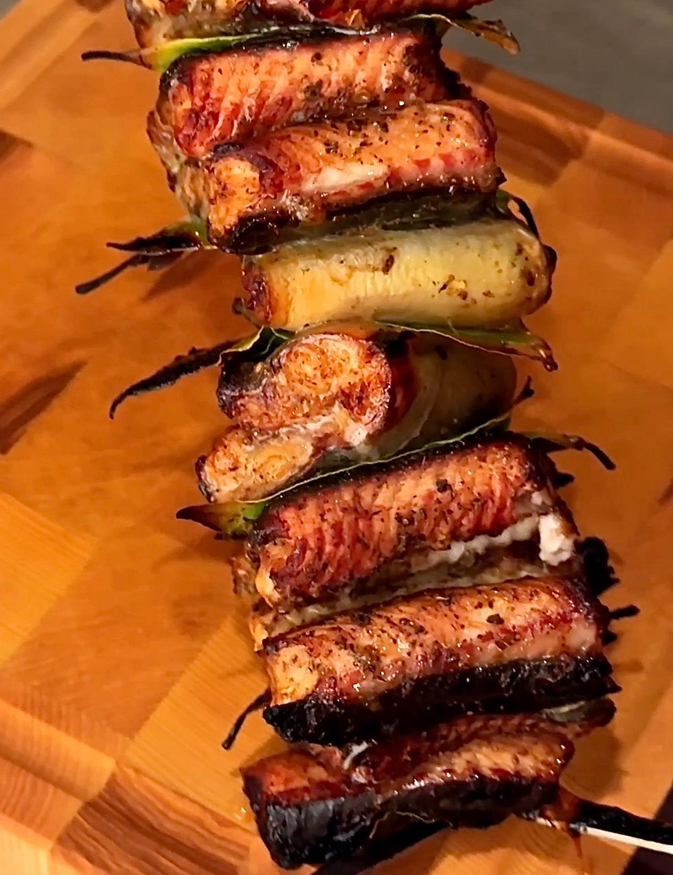 Mojito-flavored eel skewers!