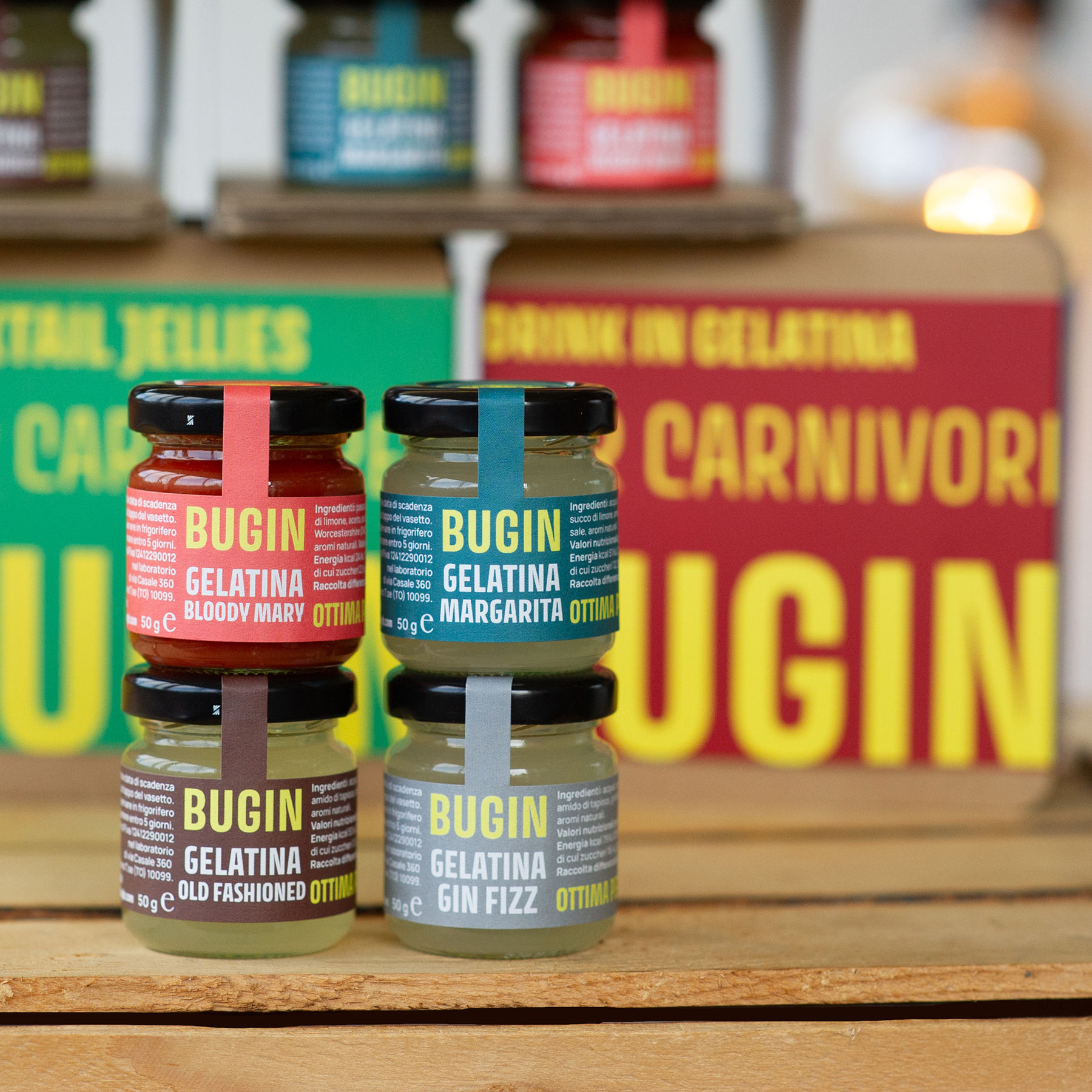 Drink in gelatina per carni crude