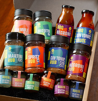 BUGIN box regalo con spezie salse e gelatine per i formaggi