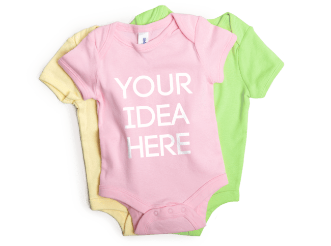 customised baby onesie
