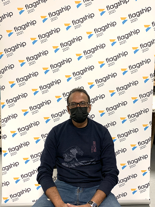 Web meeting backdrop bannerstand