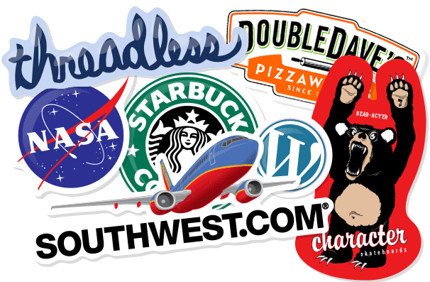 Die-cut permenent adhesive stickers