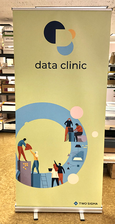 Rollup virtual meeting backdrop bannerstand