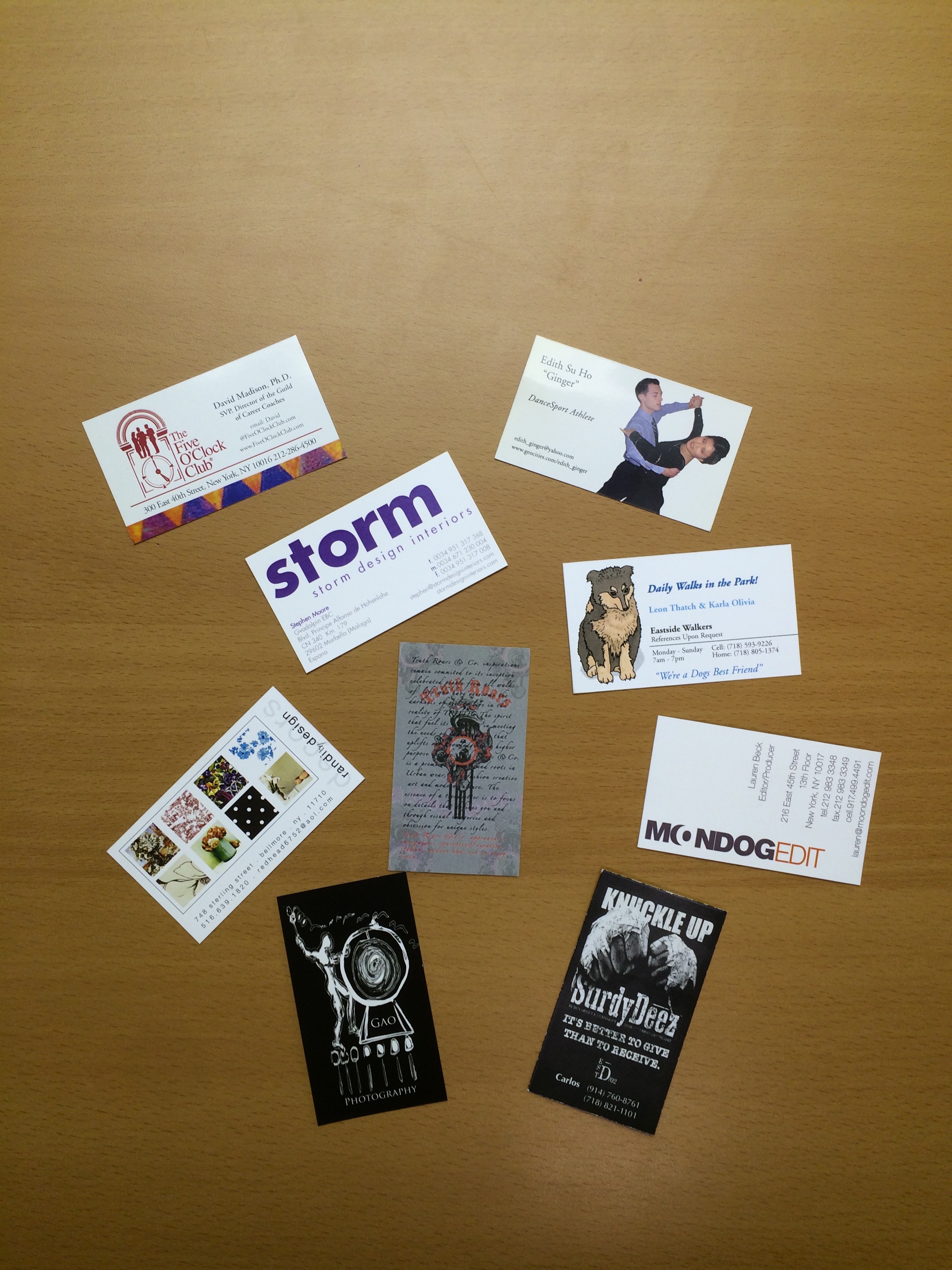 Gift cards with lamination folded