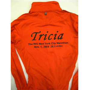 NYC marathon personalized tech shirt