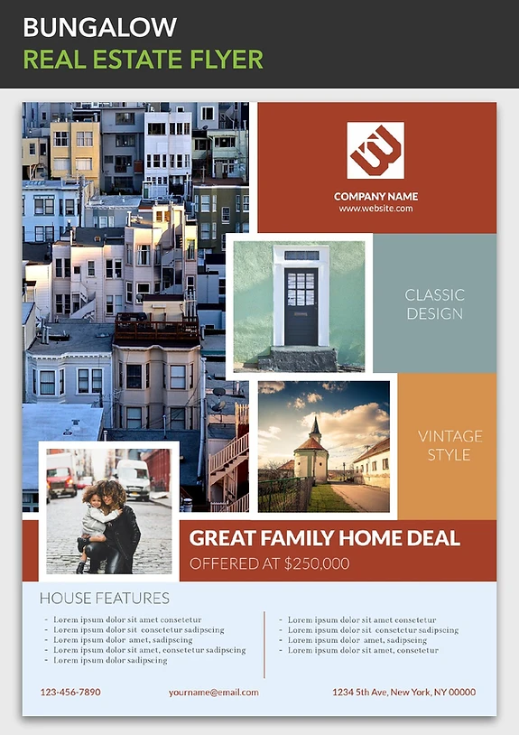 real estate flyer printing