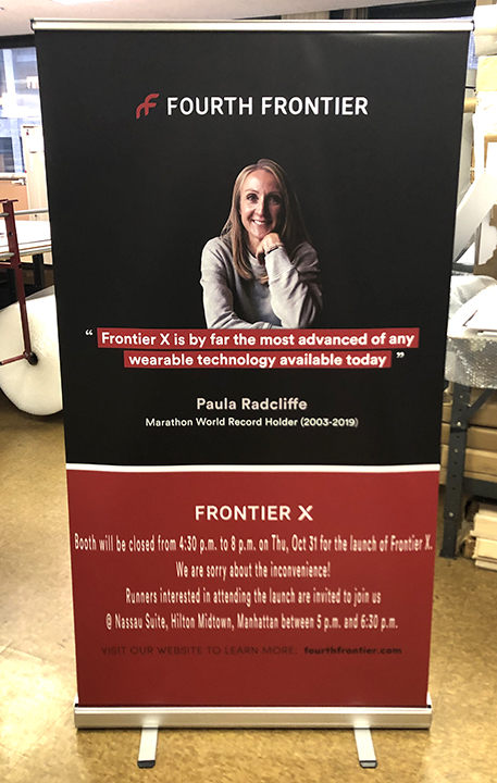 Zoom Meeting backdrop banner stand