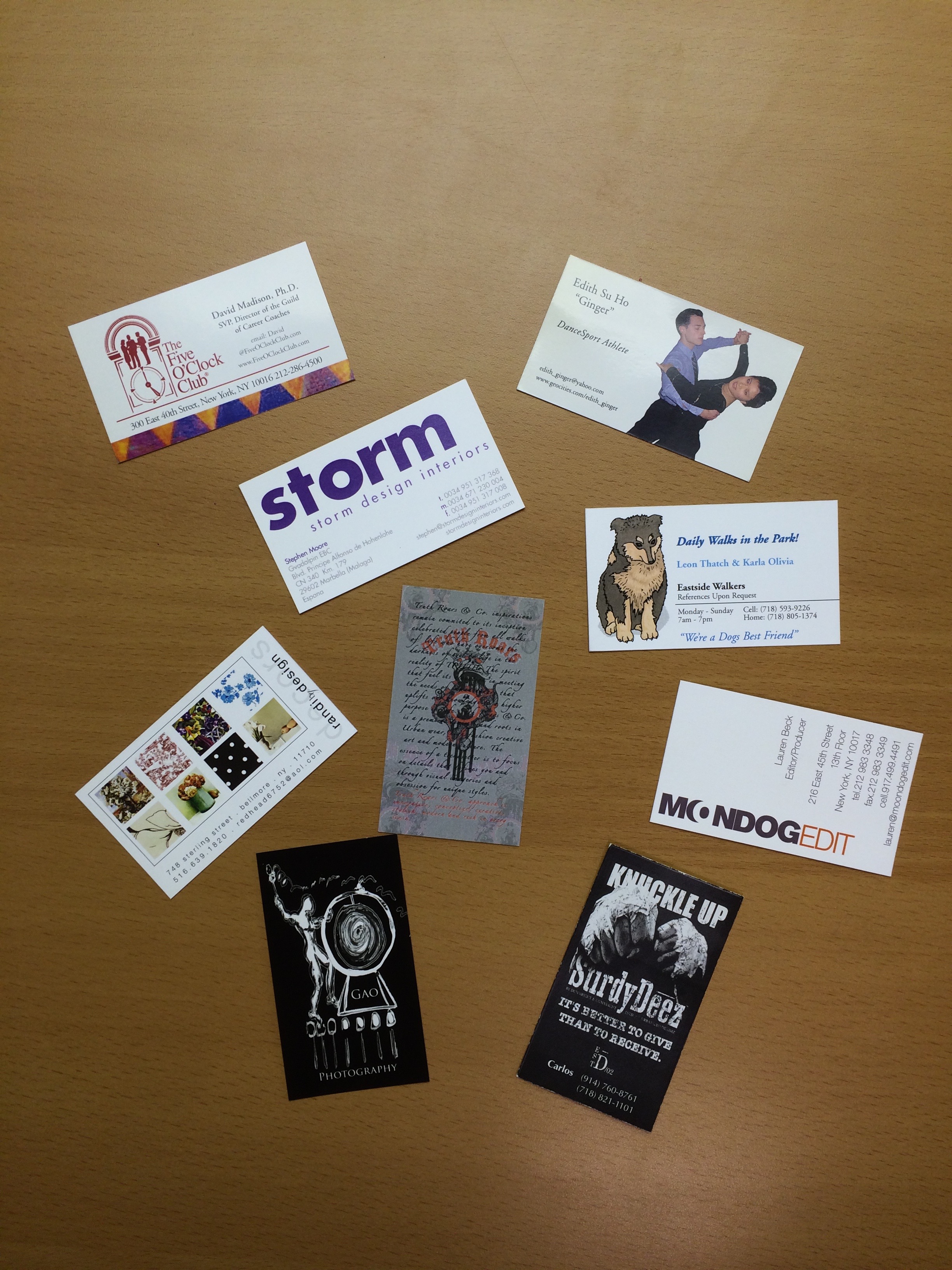 Appointment cards and loyalty cards