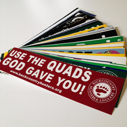 Custom bumper stickers