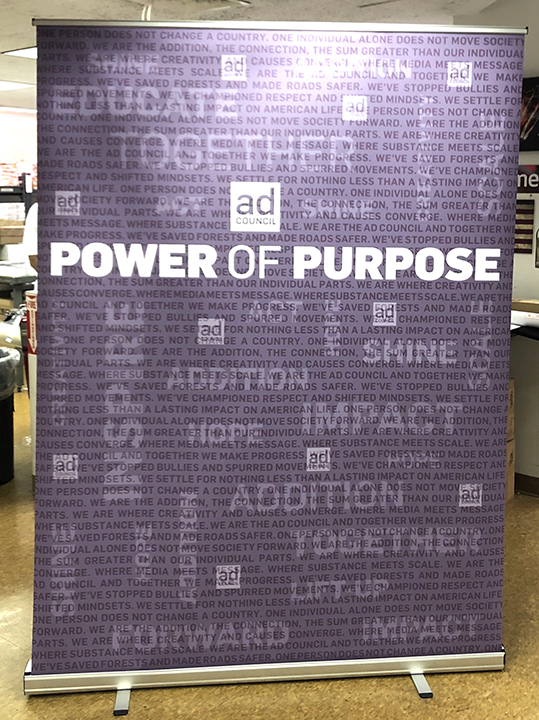 Zoom Meeting backdrop bannerstand