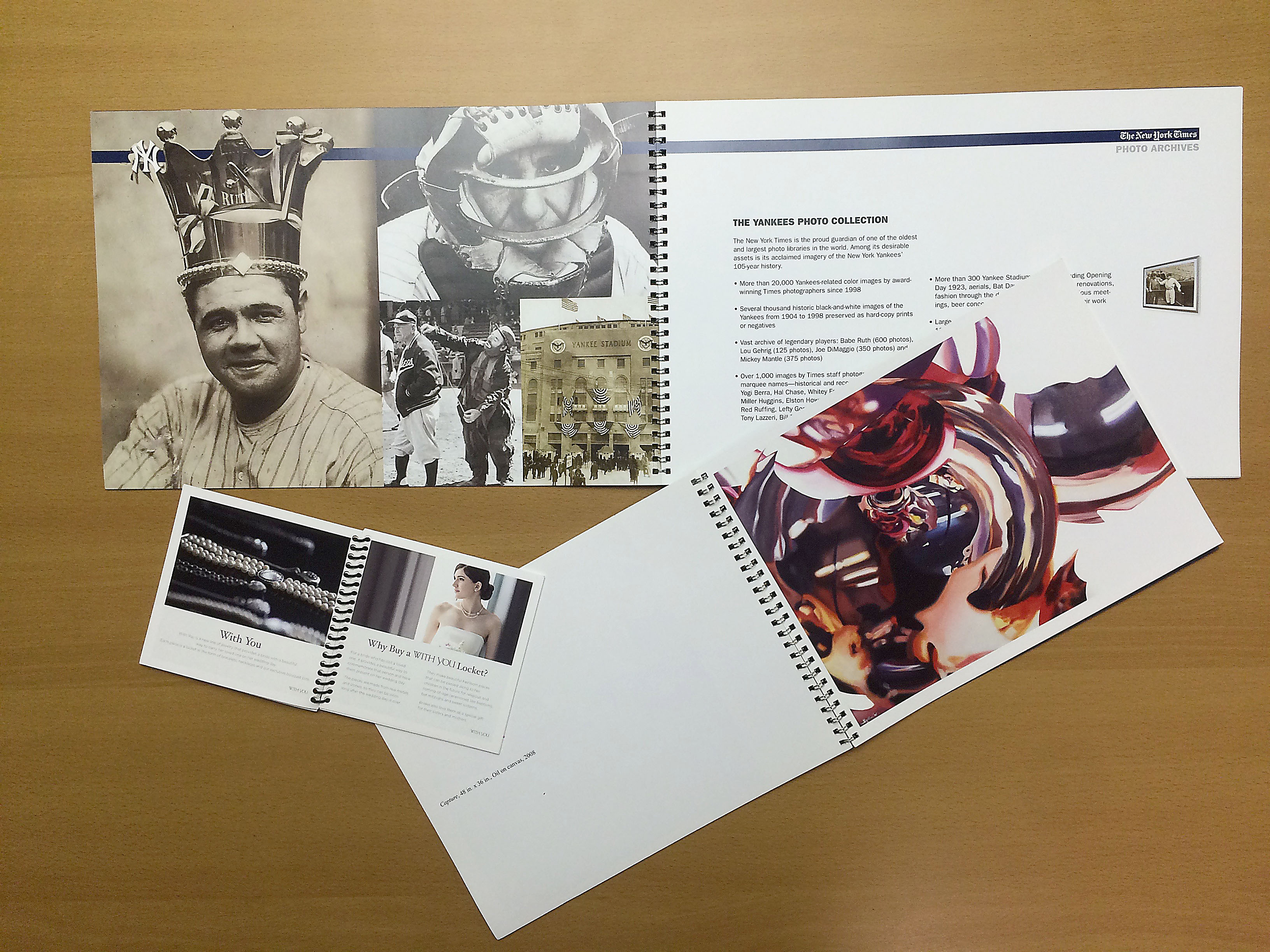 Coil bound lookbook printing